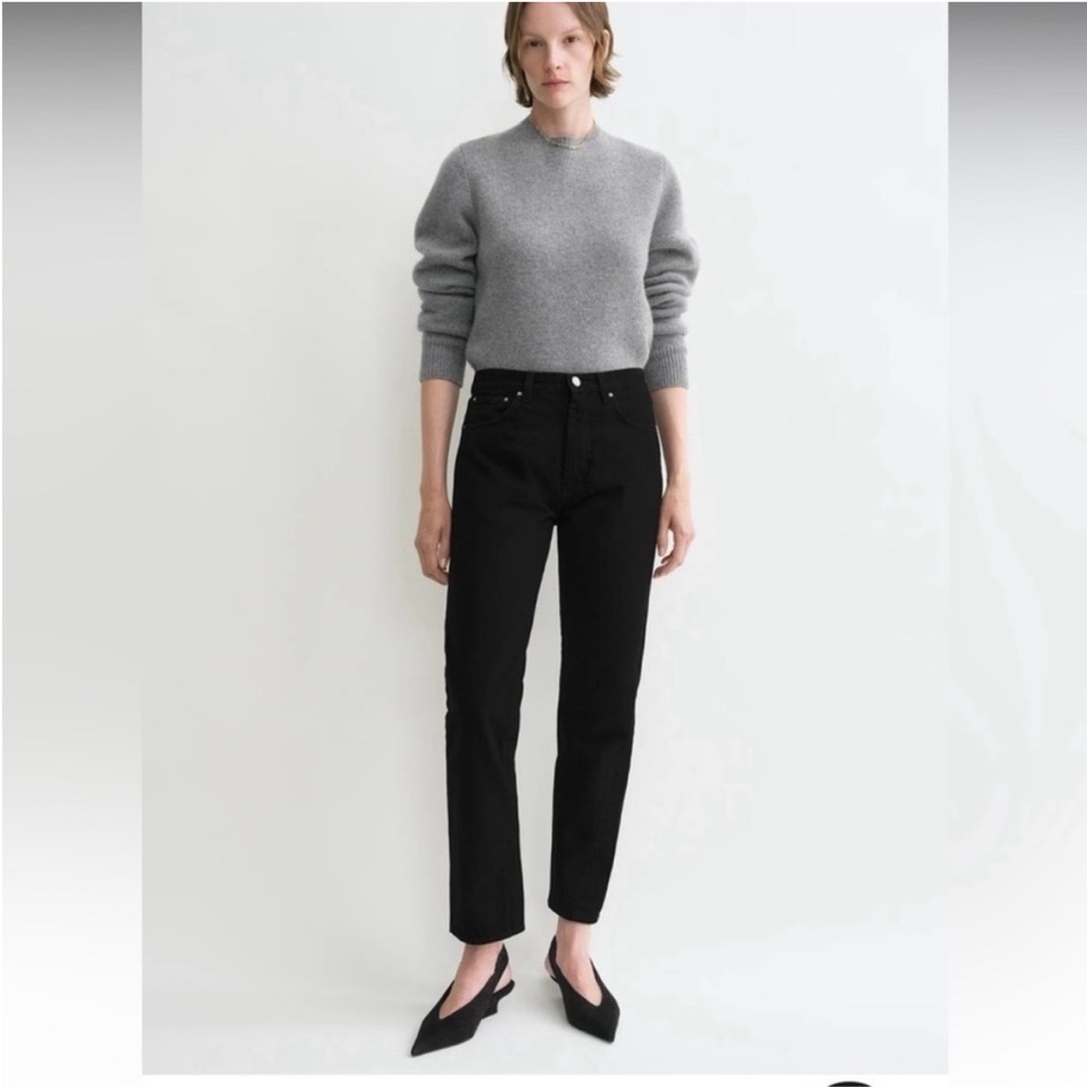 Toteme black original jeans straight leg denim